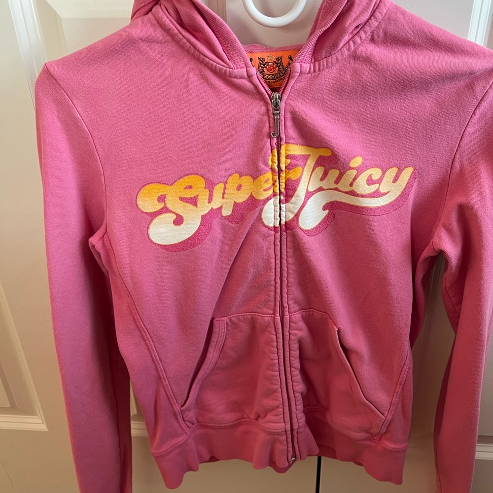 Juicy Couture Super Juicy Pink Hoodie